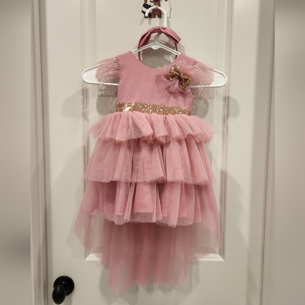 Baby Girl Pink Ruffle Dress
